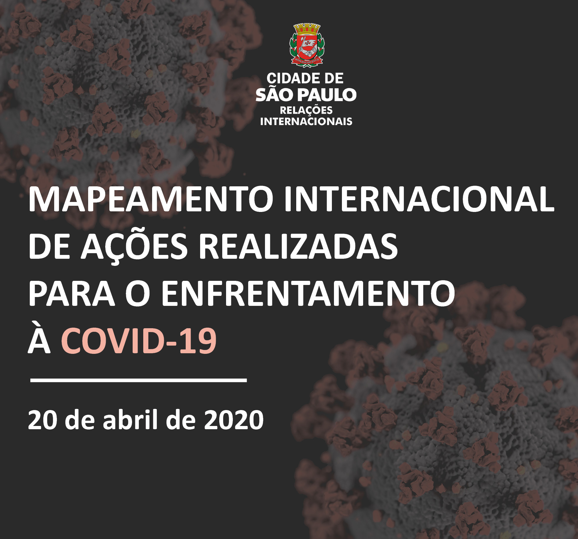 Capa do mapeamento de ações realizadas para o combate à COVID-19 de 20 de abril 